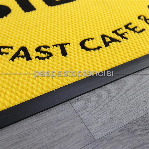 Cafeler için Özel Tasarım Logolu Paspaslar