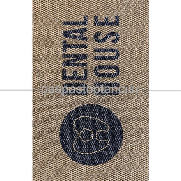 Diş Klinikleri için Logolu Bej Paspas