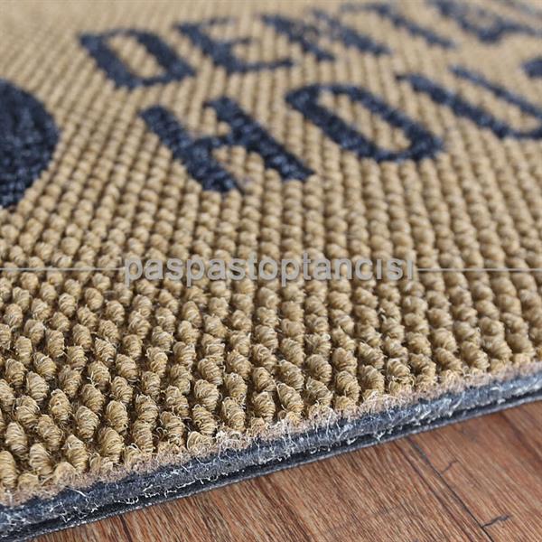 Diş Klinikleri için Logolu Bej Paspas