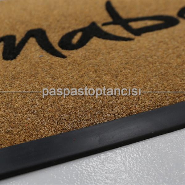 Firmalar için Logolu Bej Koko Paspas