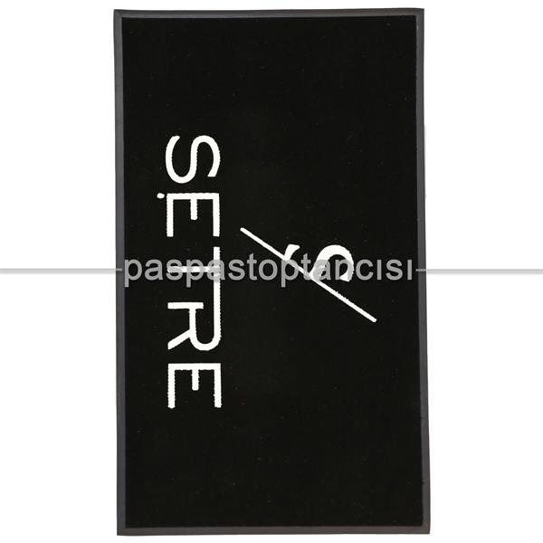 Giyim Firmaları için Logolu Siyah Koko Paspas