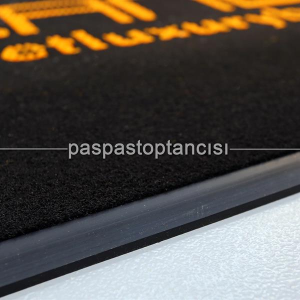 Giyim Firmalarına Özel Logolu Siyah Koko Paspas