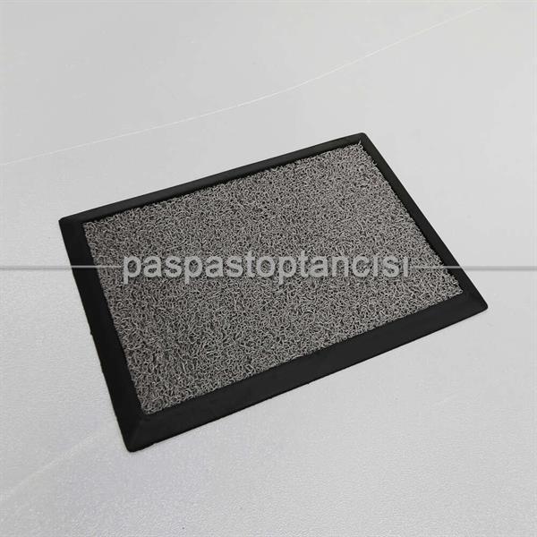 Gri Kıvırcık Paspaslı Kauçuk Hijyen Paspas