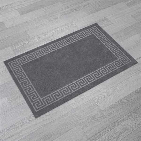 Kabartmalı Çerçeveli Gri Kapı Paspası