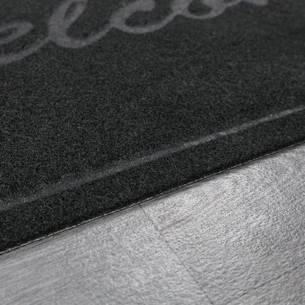 Kabartmalı Welcome Siyah Kapı Paspası