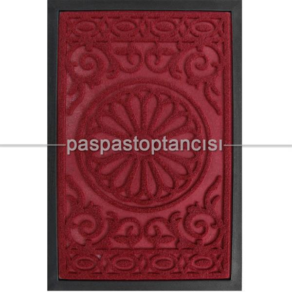 Kapı Paspası Halı Paspas Papatya Bordo