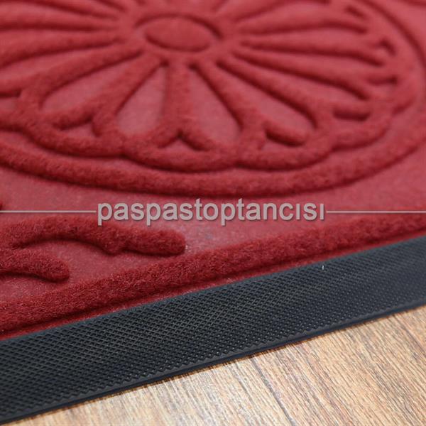 Kapı Paspası Halı Paspas Papatya Bordo