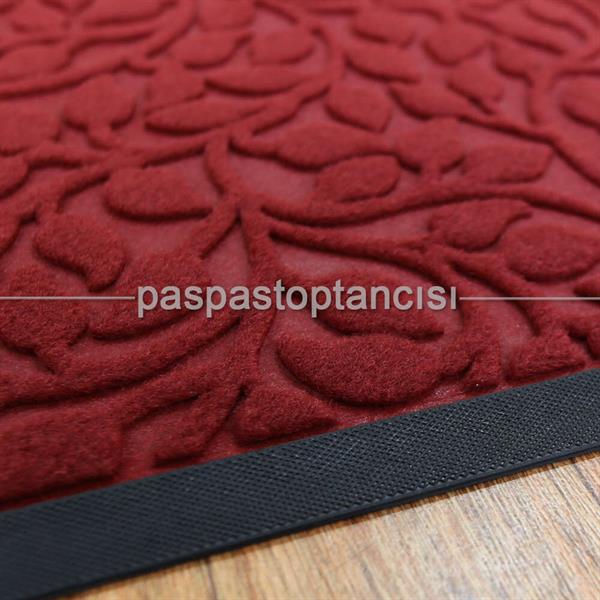 Kapı Paspası Halı Paspas Sarmaşık Bordo