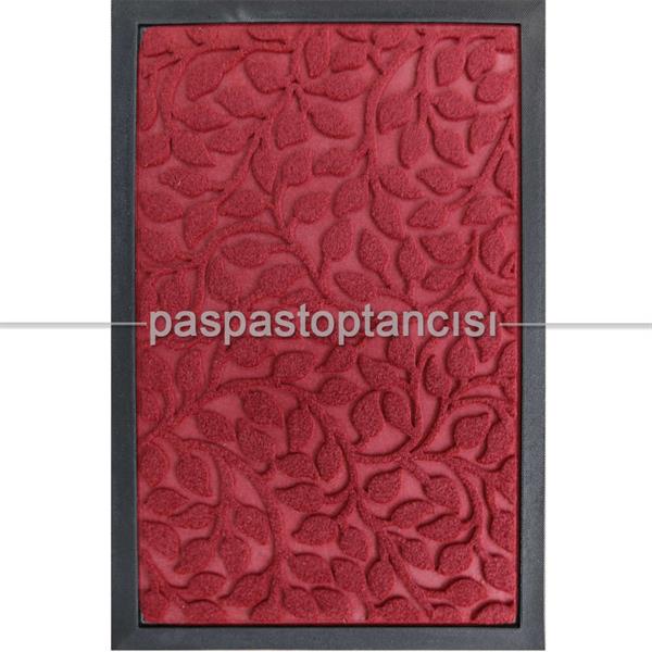 Kapı Paspası Halı Paspas Sarmaşık Bordo