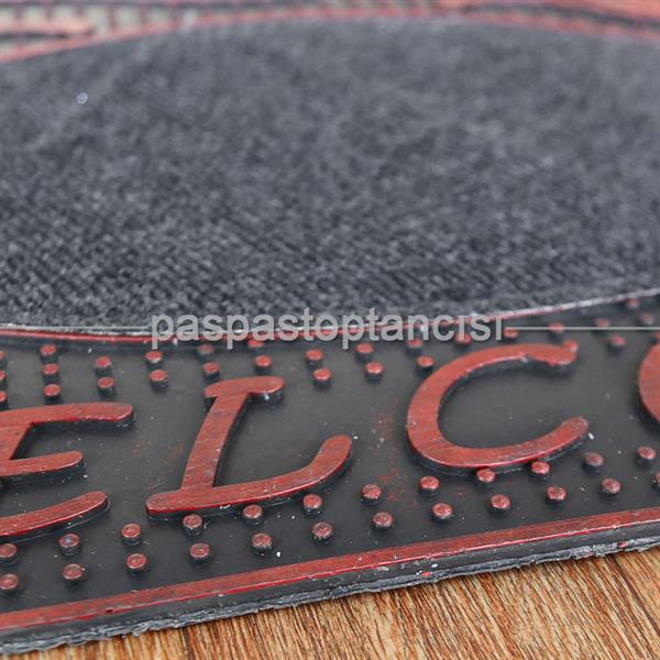 Kapı Paspası Welcome Kırmızı