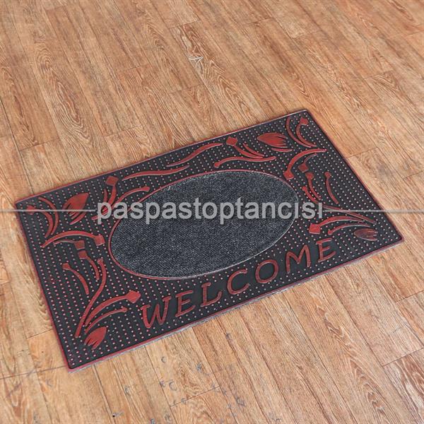 Kapı Paspası Welcome Kırmızı