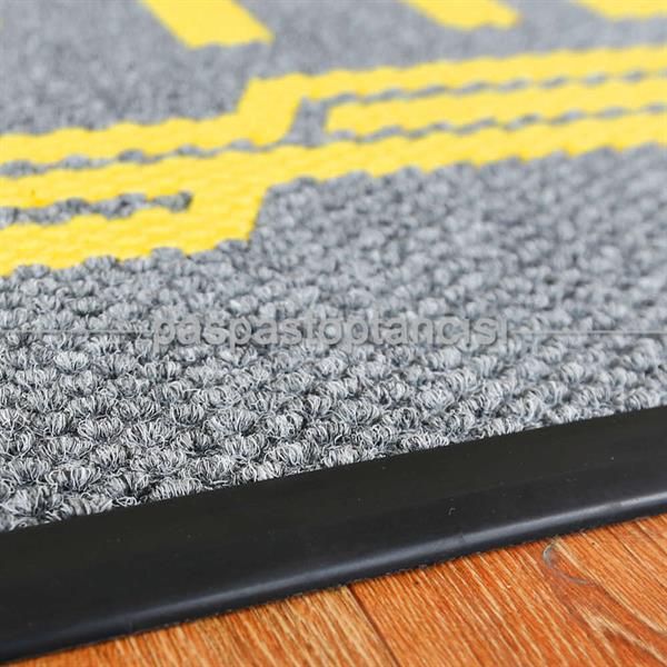 Kişilere Özel Logolu Gri Paspas