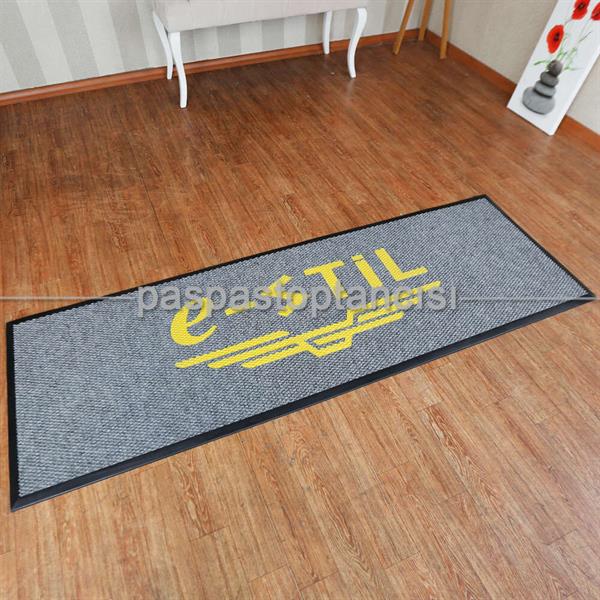 Kişilere Özel Logolu Gri Paspas