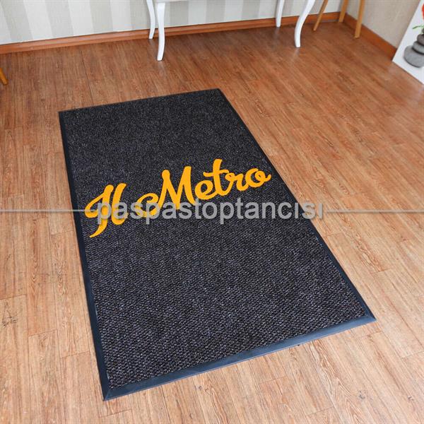 Kişiye Özel Logolu Kahve Paspas