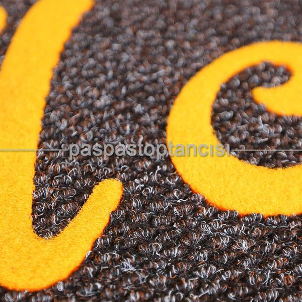 Kişiye Özel Logolu Kahve Paspas