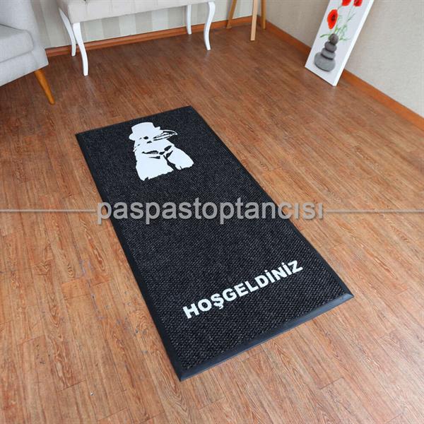 Kişiye Özel Logolu Siyah Paspaslar