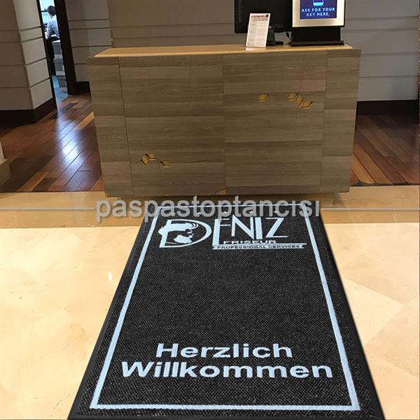 Kuaförler için Logolu Paspaslar