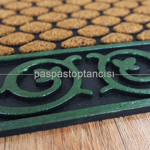 Lüks Antik Yeşil Kapı Paspası