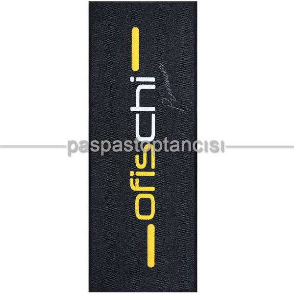 Mobilya Firmaları için Logolu Siyah Paspaslar