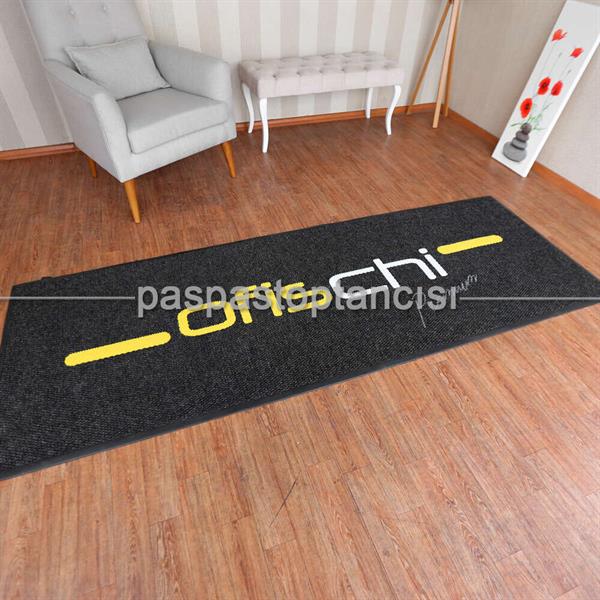 Mobilya Firmaları için Logolu Siyah Paspaslar