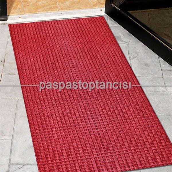 Nem ve Toz Alıcı Kırmızı Ofis Tipi Yolluk Halı Paspas