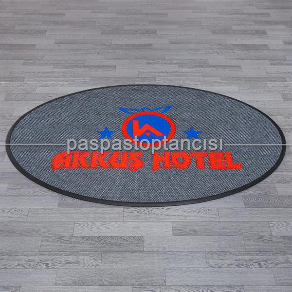 Oteller için Logolu Yuvarlak Paspas
