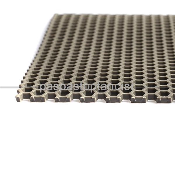 Petek Z Mat Islak Zemin Paspası 4 mm Gri