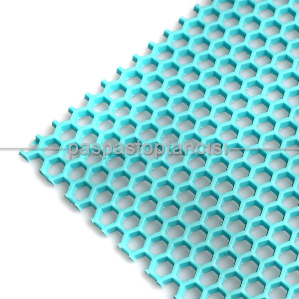 Petek Z Mat Islak Zemin Paspası 4 mm Turkuaz