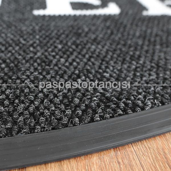 Restaurant için Logolu Yuvarlak Paspas