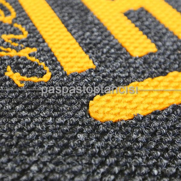 Restaurant için Özel Logolu Siyah Paspas