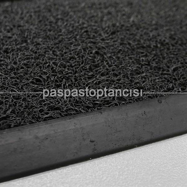 Siyah Kıvırcık Paspaslı Kauçuk Hijyen Paspas