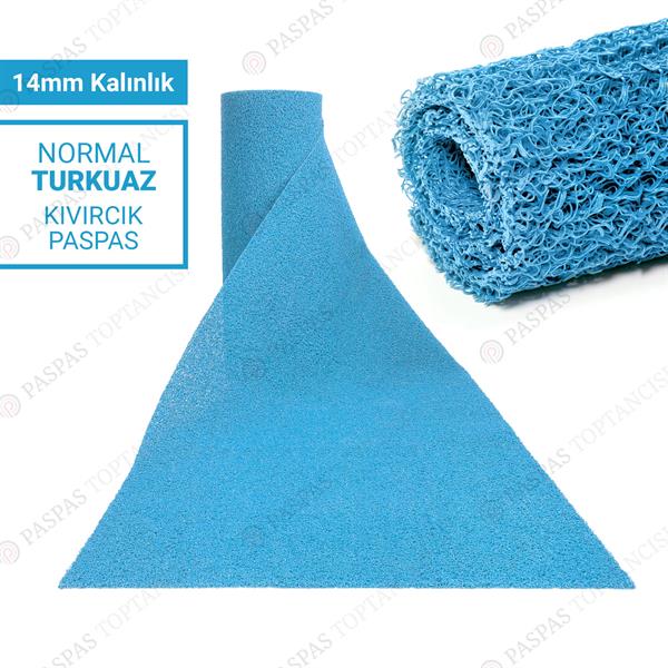 Turkuaz Kıvırcık Paspas 14 mm