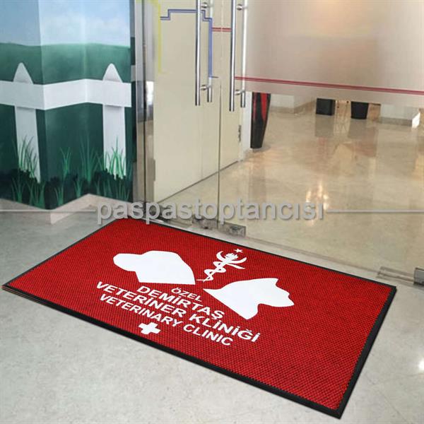 Veteriner Klinikleri için Logolu Paspas
