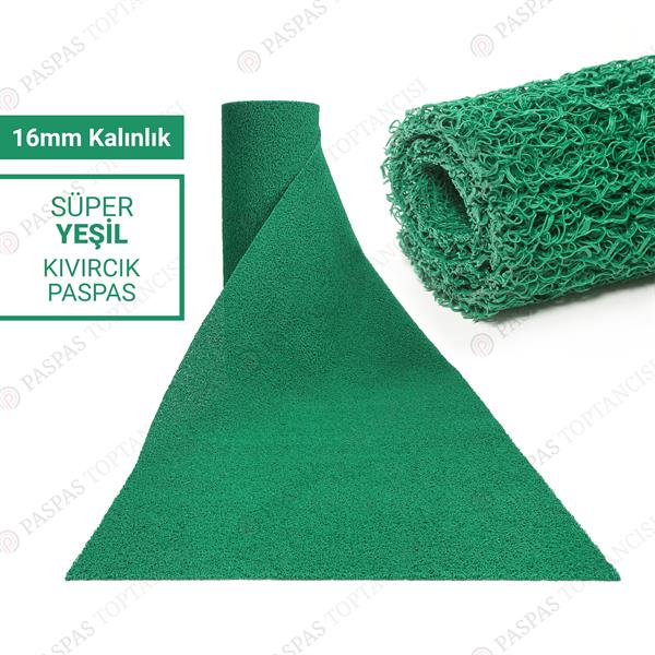 Yeşil Kıvırcık Paspas 16 mm