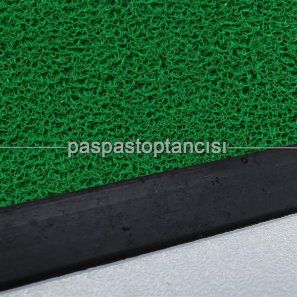 Yeşil Kıvırcık Paspaslı Kauçuk Hijyen Paspas