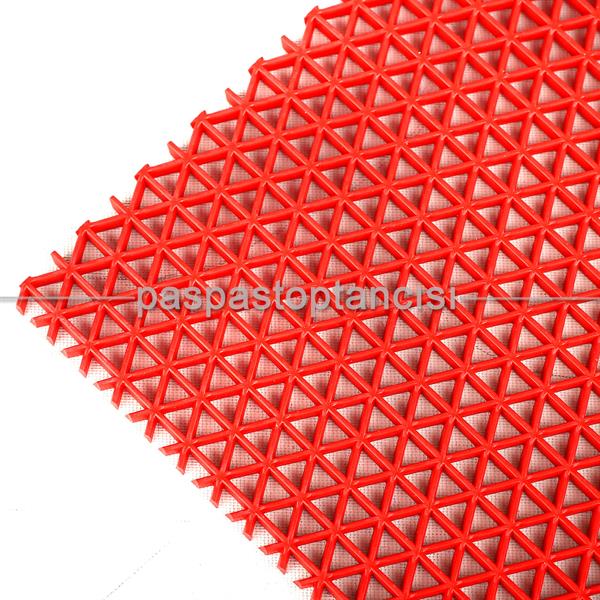 Yıldız Z Mat Islak Zemin Paspası Normal 5 mm Kırmızı