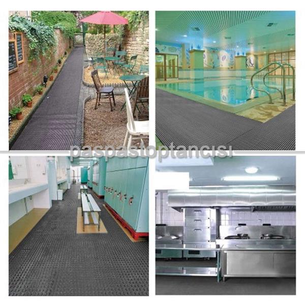 Z Mat Islak Zemin Paspası Eko 4 mm Gri