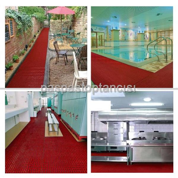 Z Mat Islak Zemin Paspası Eko 4 mm Kırmızı