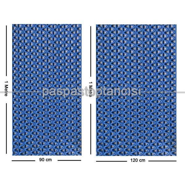 Z Mat Islak Zemin Paspası Eko 4 mm Mavi