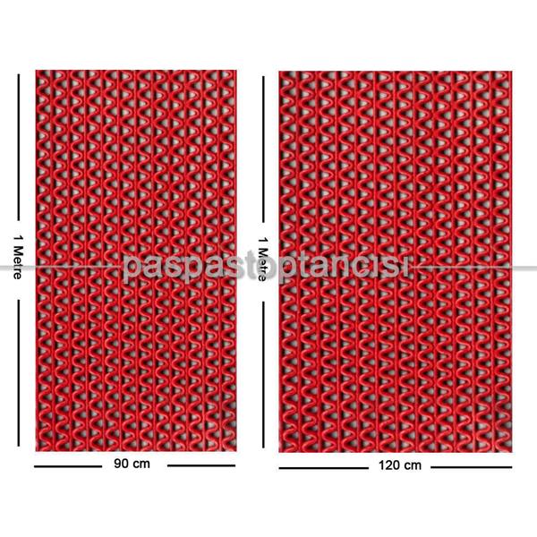 Z Mat Islak Zemin Paspası Normal 5 mm Kırmızı