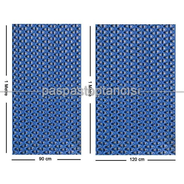 Z Mat Islak Zemin Paspası Süper 8 mm Mavi