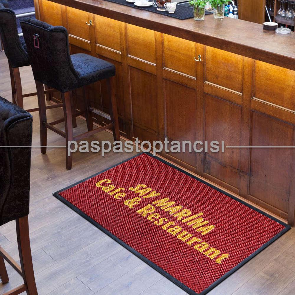 Cafe ve Restaurant Logolu Paspas