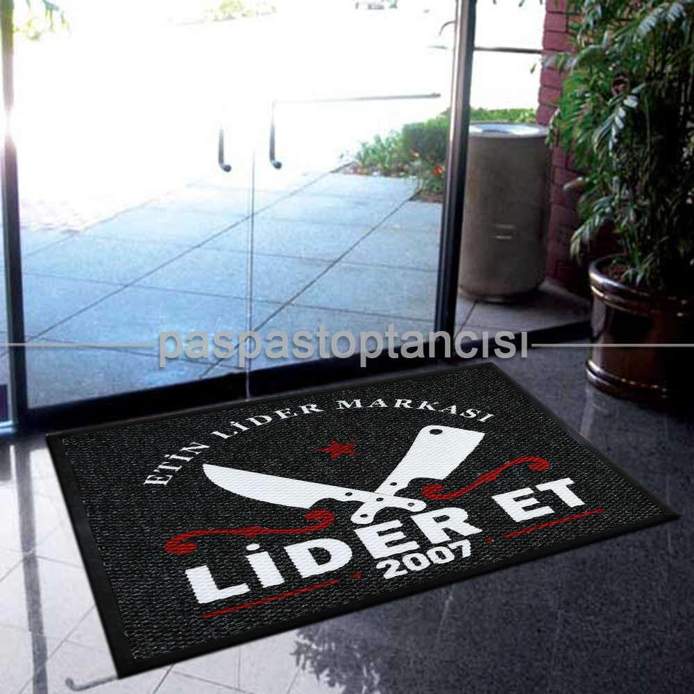 Kasaplar için Logolu Paspas