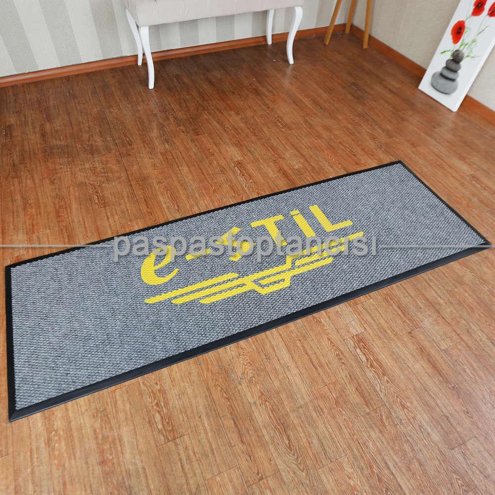 Kişilere Özel Logolu Gri Paspas