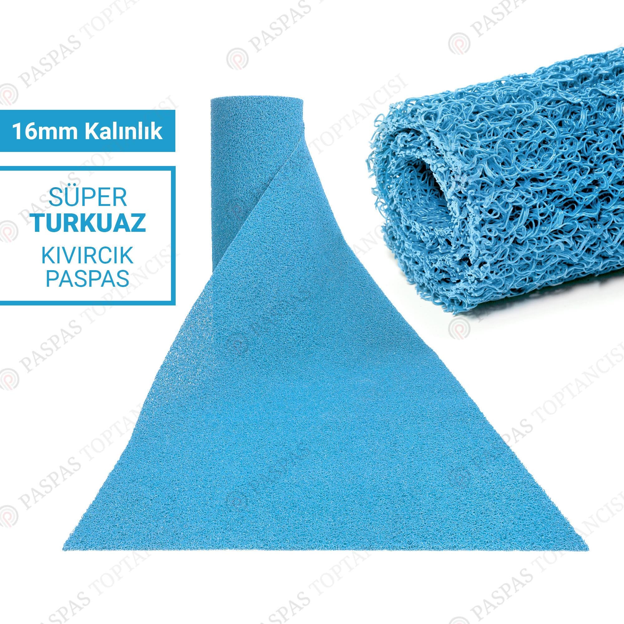 Kıvırcık Paspas Süper 16 mm Turkuaz