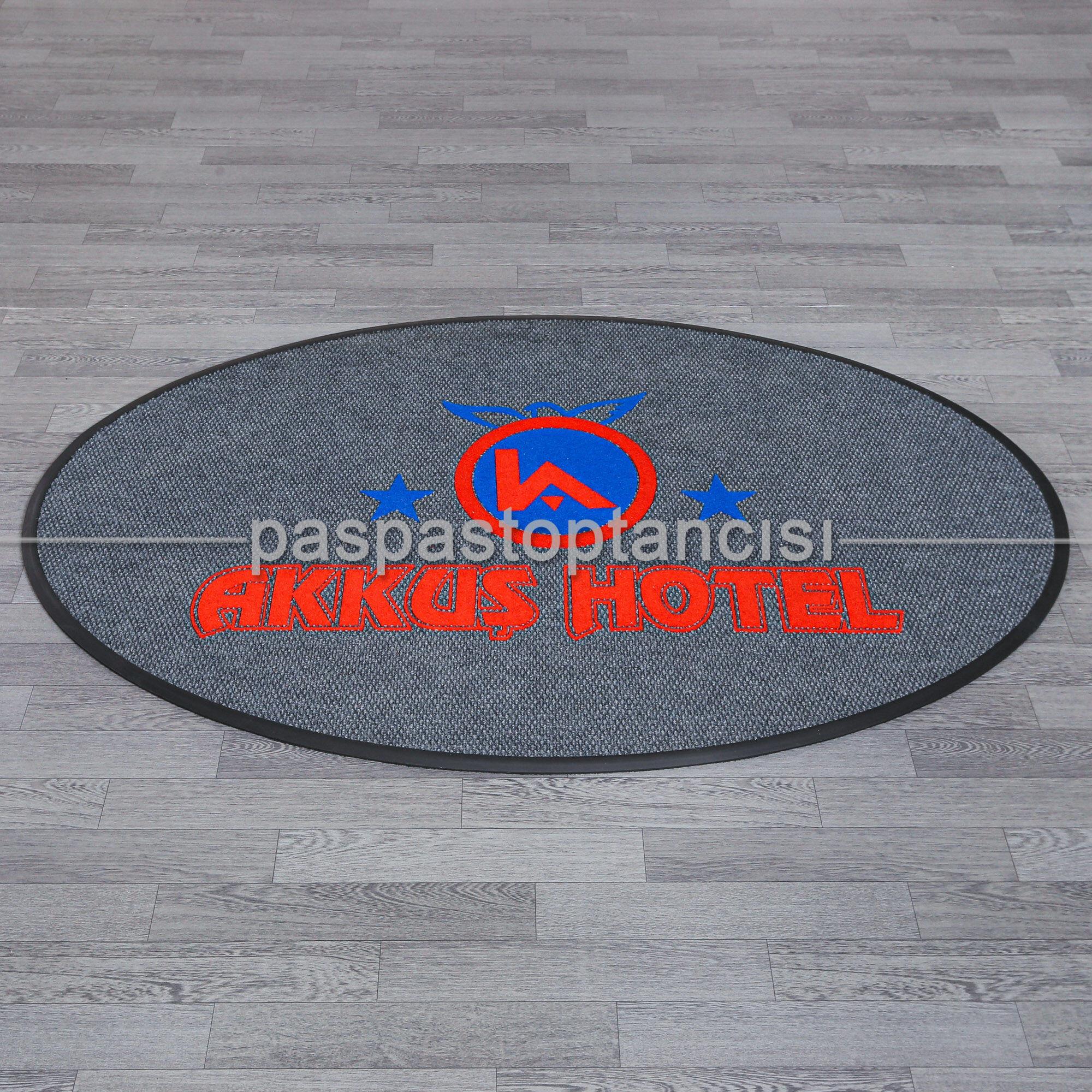 Oteller için Logolu Yuvarlak Paspas