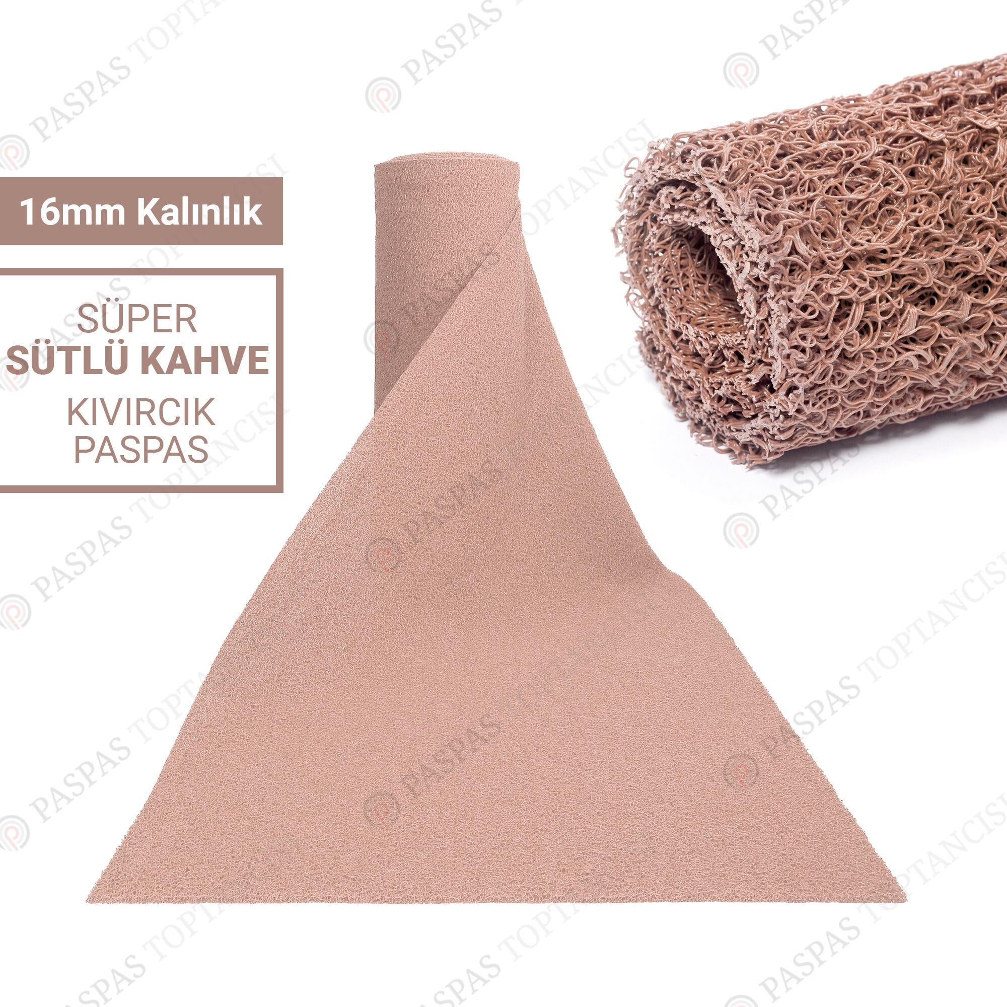 Sütlü Kahve Kıvırcık Paspas 16 mm
