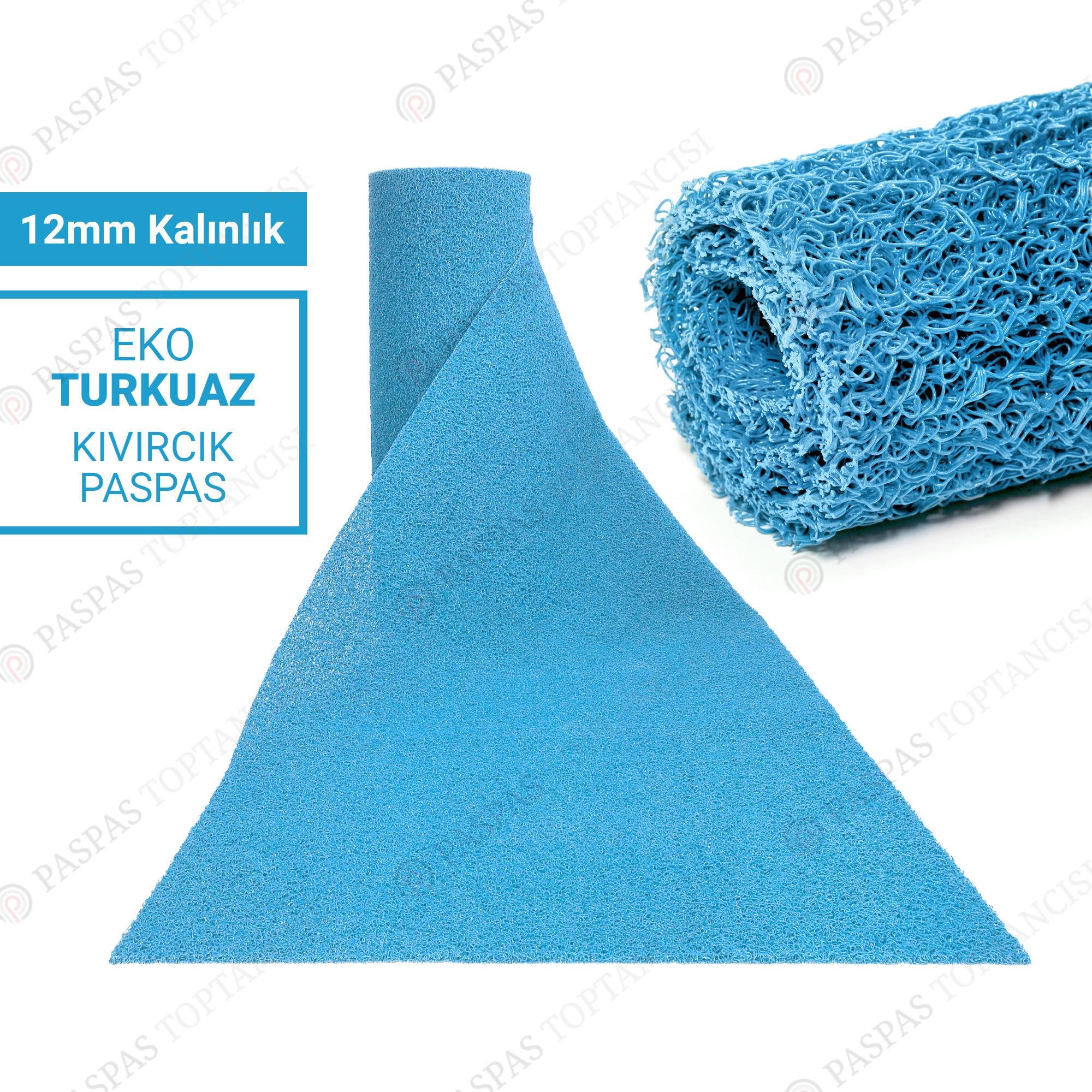 Turkuaz Kıvırcık Paspas 12 mm