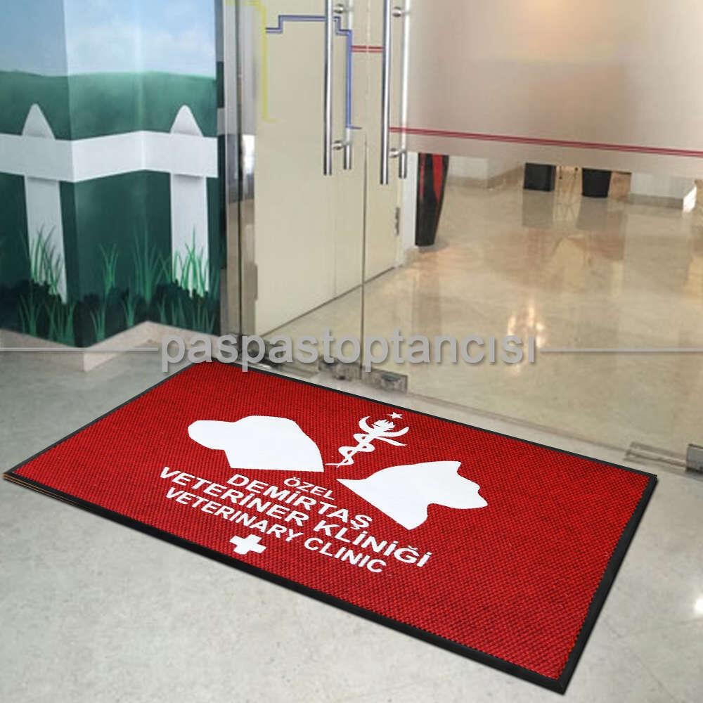 Veteriner Klinikleri için Logolu Paspas