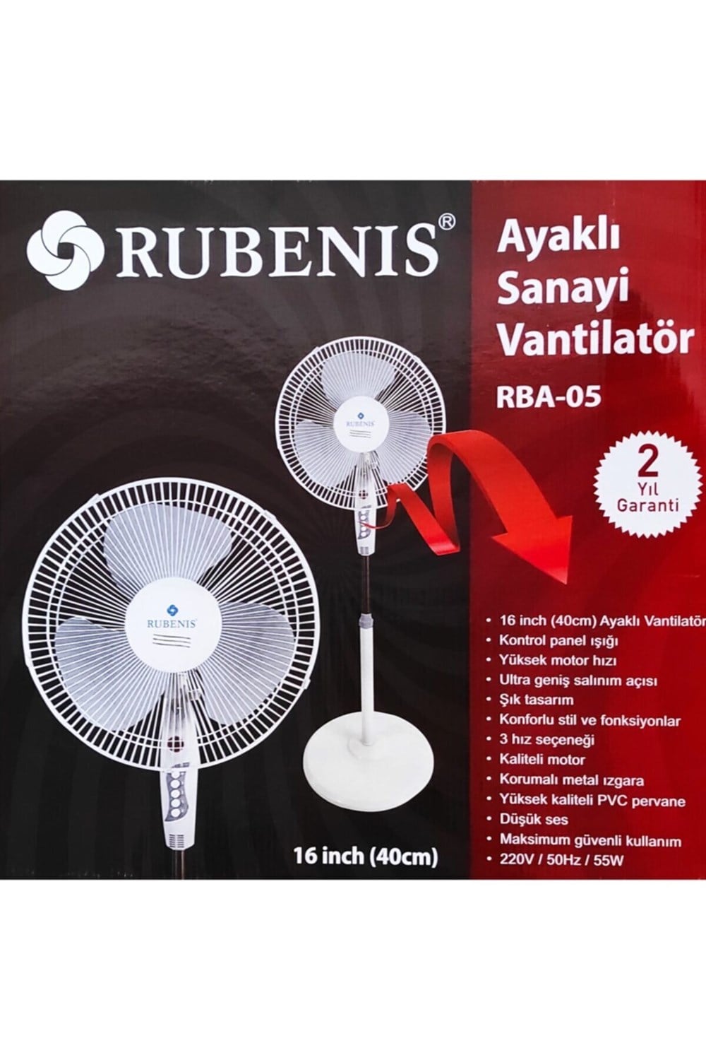 Rubenis RBA-05 Ayaklı Vantilatör